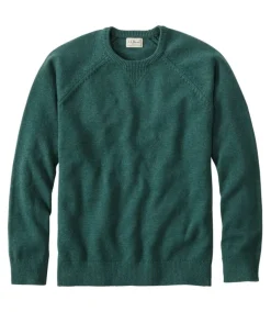 Sweaters & Hoodies-L.L.Bean Wicked Soft Cotton/Cashmere Crewneck Sweater for Men