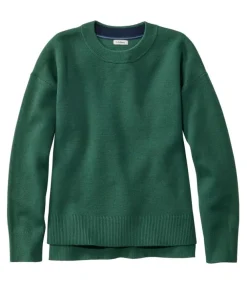 Sweaters & Hoodies-L.L.Bean Wicked Soft Cotton/Cashmere Crewneck Sweater for Women