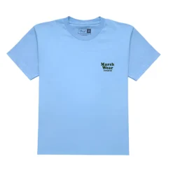 Tops-Marsh Wear Youth Heritage Red Short-Sleeve T-Shirt Light Blue Heather