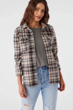 Shirts-O'Neill Zuma Superfleece Flannel Shirt for Women (SALE)