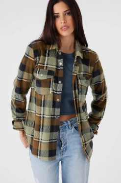 Shirts-O'Neill Zuma Superfleece Flannel Shirt for Women (SALE)